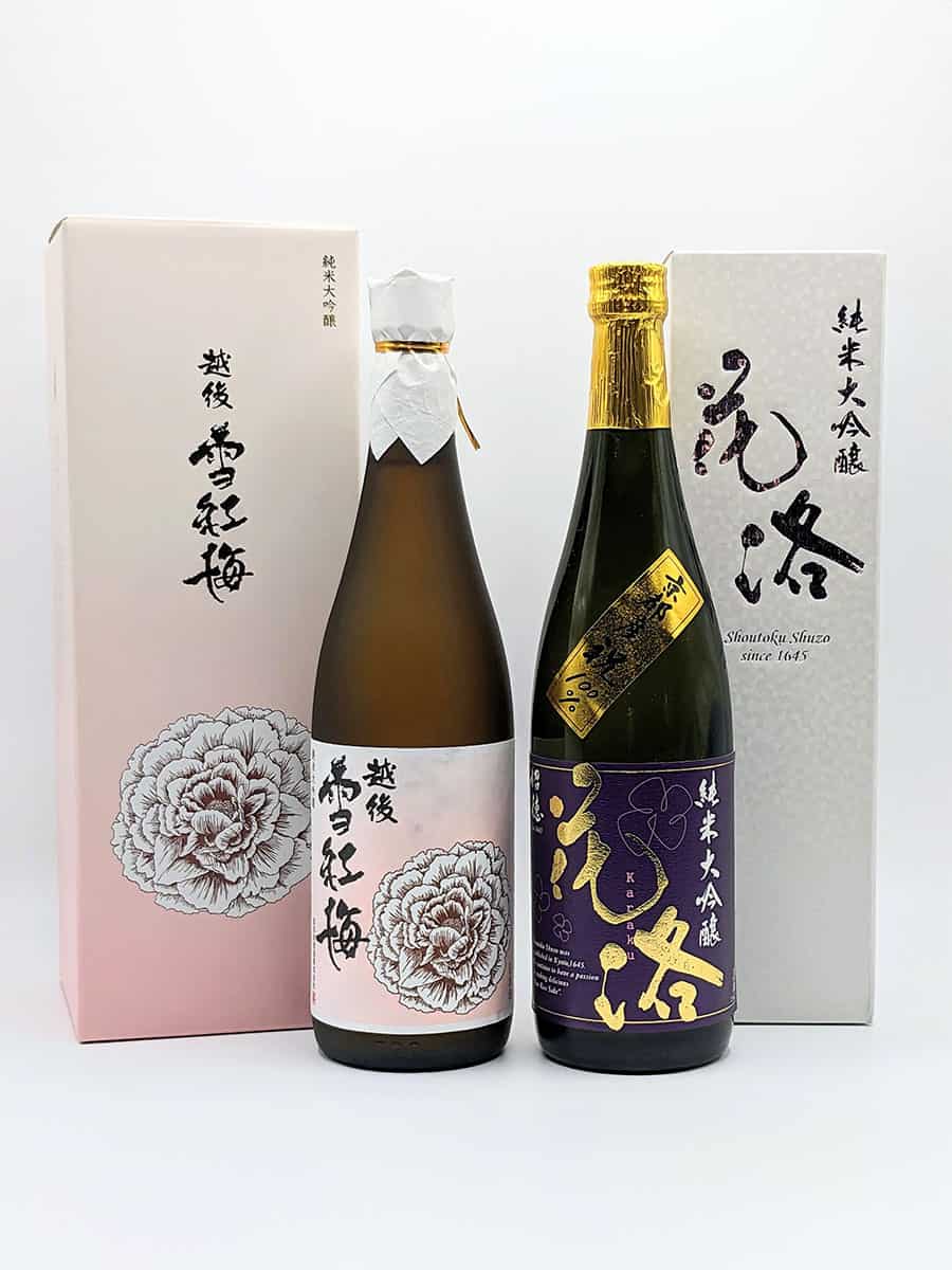 Echigo Sekkobai Junmai Daiginjo & Karaku Junmai Daiginjo