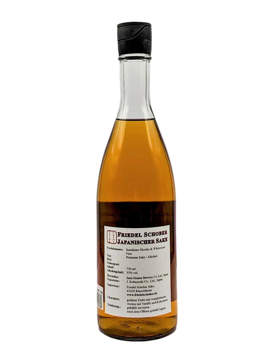 Sake Onlineshop lnatahime-Shochu-Whitewine-Barrel57 Inatahime Shochu & Whitewine-Fass 720 ml