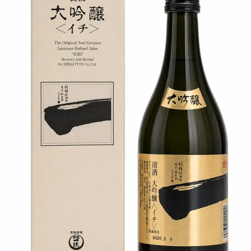 Hōmon Daiginjo „Ichi“ 500 ml 🏆 Gold – Kanzake Contest Hōmon Daiginjo „Ichi“ 500 ml 🏆 Gold – Kanzake Contest
